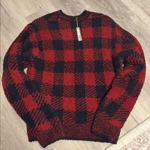 Skims Red and Black Sweater